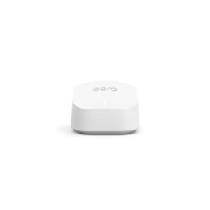 Amazon eero 6+ mesh wifi router – Supports internet plans up to a Gigabit, Coverage up to 1,500 sq. ft., Connect 75+ devices, 1-pack