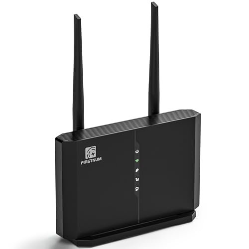 Firstnum CPE C600C WiFi Router with SIM Card Slot, 4G LTE CAT7 300 Mbps WiFi, Portable Travel Long Range Wireless Router Outdoor/Indoor 802.11a/b/n/g/ac 1200Mbps for Home/Truck/RV
