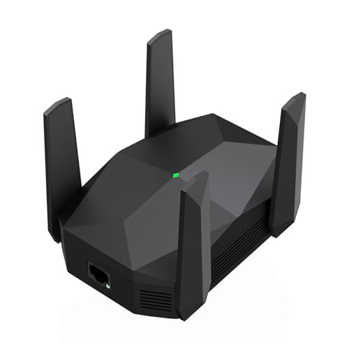 2025 AX3000 WiFi 6 Range Extender, WiFi Extender Signal Booster with Gigabit Ethernet Port, Dual Band (2.4G&5.8G) WiFi Repeater Cover up to 13888sp.ft, Faster Speed and Wider Cover, Quick Setup