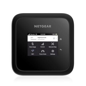 NETGEAR Nighthawk M6 5G Mobile Hotspot, Router with Sim Card Slot, Modem, Portable WiFi Device for Travel, Unlocked with Verizon, AT&T, and T-Mobile, WiFi 6, 2.5Gbps (MR6150)