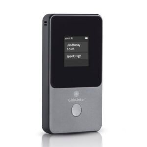 GlobLinker Cloud Portable WiFi Hotspot for Travel | 4G LTE Mobile Internet (USA &130+ Countries) | No SIM | No Subscription Pay-as-You-Go | Multi-Carrier | Connects 8 Devices
