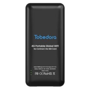 Portabal WiFi, Mobile Hotspot Device for Travel, Support 10 Devices Connection Travel Router, No SIM Card & Contracts Required, 4G LTE WiFi Hotspot in 1 (0519-01)