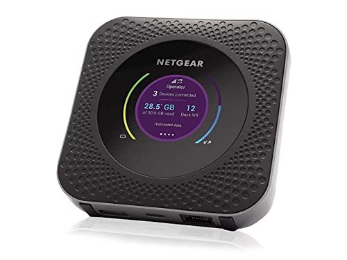NETGEAR Nighthawk M1 4G LTE WiFi Mobile Hotspot (MR1100-100NAS) – Up to 1Gbps Speed, Works Best with AT&T and T-Mobile, Connects Up to 20 Devices, Secure Wireless Network Anywhere