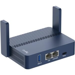 Cudy TR3000 Pocket-Sized Wi-Fi 6 Wireless 2.5Gb Travel Router | WiFi Router | OpenVPN, Wireguard, Connect to Public & Hotel Wi-Fi login Page, RV